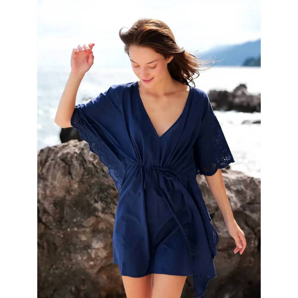 NEW SHIRALEAH bellissima cover-up in navy